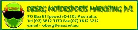 Oberg Motorsports Marketing, Ipswich, Queensland, Australia