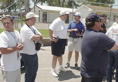 Here's Jack Brady and his son Pat, Jim Hill and his son, Bob Gibson in the navy blue shirt, and Ken Kull in the background.