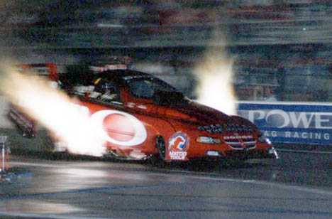 Gary Scelzi has the Oakley Dodge spitting fire. Photo by John Gulla