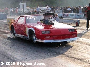 Tommy Howes had his Frantic 7 Camaro in competition.