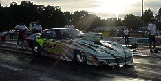 Billy Farmer's nitrous injected '63 Corvette. 7-08-00 by Tim Pratt