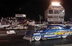 Bunny Burkett and Troy Critchley prepare for a historic final. 7-08-00 by Tim Pratt