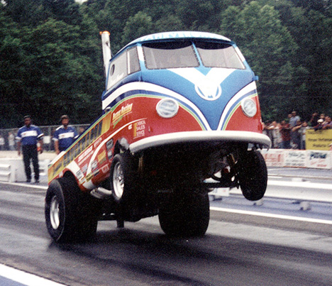 Chuck Poole's Chuckwagon VW wheelstander. Drag Racing Memories photo