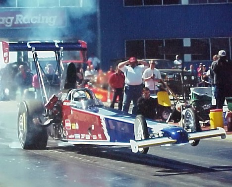 Gene Snow's A/Fuel Dragster. Photo by Chris Graves