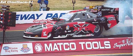 Jerry Toliver will have to find a new sponsor with the demise of the XFL. Photo by Art Cimilluca
