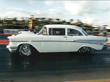 Roger Butterworth's Pro Classic '57 Chevy. Photo by Sharkman
