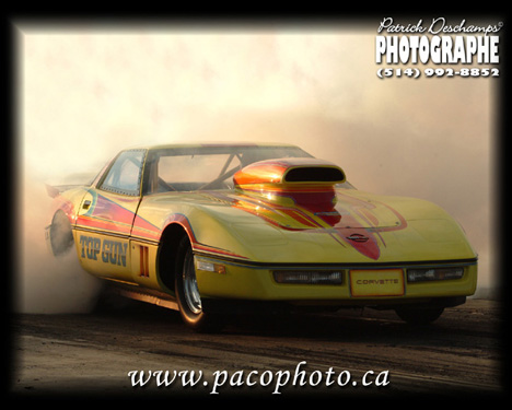 Top Gun Corvette burnout by Patrick Deschamps
