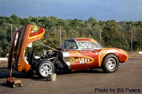 The Malco Super Vett E-Gas Corvette at Capitol Raceway 1970. Photo by Bill Peters