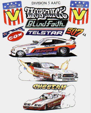 Division 5 flopper stars. Drawing by David Hapgood