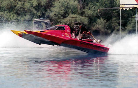 IHBA competitors does a nasty water wheelie. Photo by Jim Perry