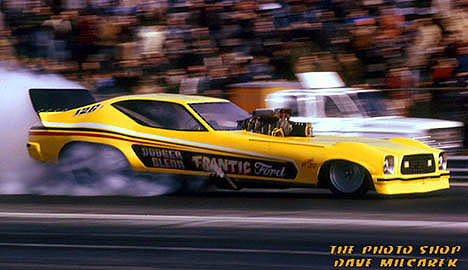 The late, great Dodger Glenn at the wheel of the Frantic Ford. Photo by Dave Milcarek
