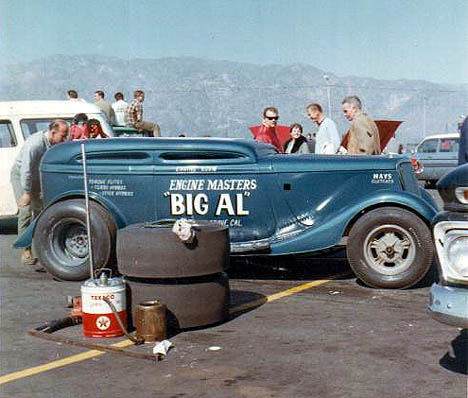 Big Al gets prepped at the 1966 AHRA Winters. Photo by Paul Hutchins