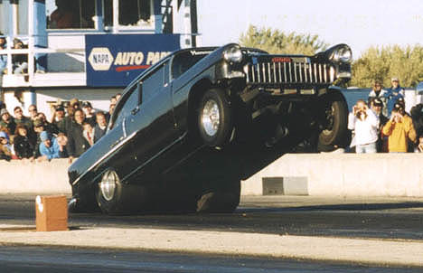 Another view of Brian's bad '55 at Byron. Photo by Rick Kurtz