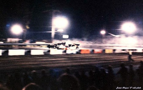 Burgin vs Segrini at Night 1980. Photo by James Morgan