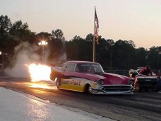 Ernie Bouge, Jr., fires it up! Tim Pratt photo