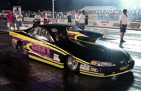 Brian Gahm's new Mustang was low qualifier. Photo by Tim Pratt