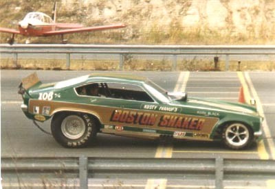 Don Roberts went out of his way to drive Kosty Ivanof's Boston Shaker Funny Car. Photo thanks to Don Roberts