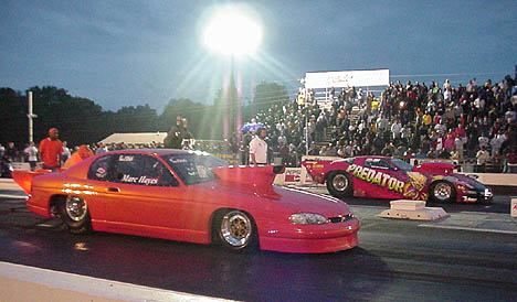 Marc Hayes' tangerine Monte Carlo made the show, but Ed Burnley's Predator did not. Photo by Tim Pratt