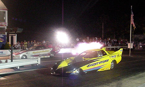 Rich and Al Hanna put on a great show, but Rich took the match easily. Photo by Tim Pratt