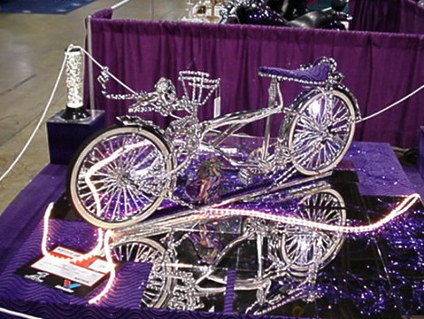 Check out this bicycle. Looks like something out of Walt Disney's "Cinderella." Photo by Tim Pratt