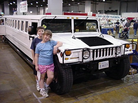 How about a Hummer limousine? Jason seems unimpressed in the photo, but he loved it! Photo by Tim Pratt