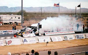Dean Skuza's new Dodge proves that fuel coupes again deserve to be called Funny Cars. Photo by Pete Gemar