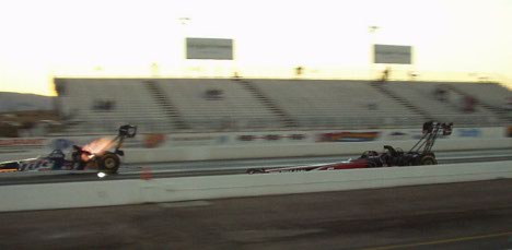 The world champ puts out some awesome header flames at night.