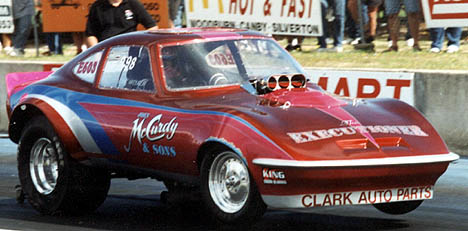 The McCurdy Racing '69 Opel has found a home in the eights. Photo by Dad McCurdy