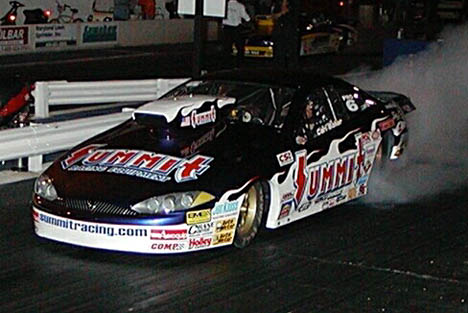 Carl Baker had the field covered by five hundredths all night in the Summit Racing Cougar. Photo by Stephen Hawes