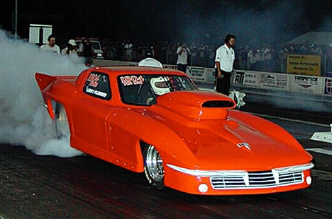 Larry Plummer's leap from Top Dragster to Frantic 7 Doorslammer continued to pay off with a win. Photo by Stephen Hawes