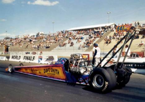 Alcohol Dragster track record holder and runner up, Mike Cofini. Photo by David Hapgood