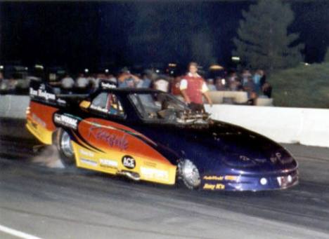 Alcohol Funny Car champ and track record breaker, Ken Kraus. Photo by Nolan Hibbard