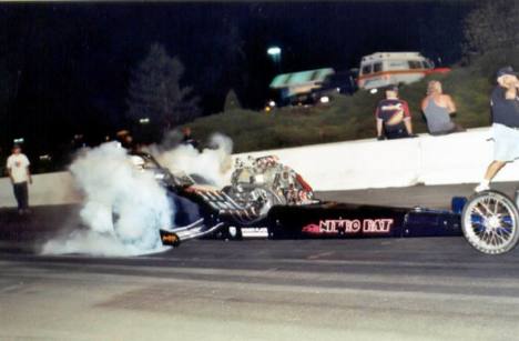 Mike Grekul brought his classic top fueler down from Canada. Photo by David Hapgood