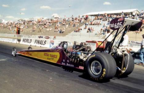 Number seven qualifier in Alcohol Dragster, Nathan Sitko. The kid just turned 17. Photo by David Hapgood