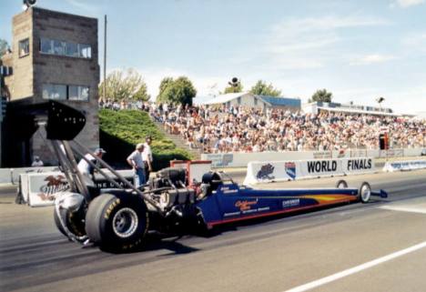 Steve Chrisman's fueler qualified seventh. Photo by David Hapgood
